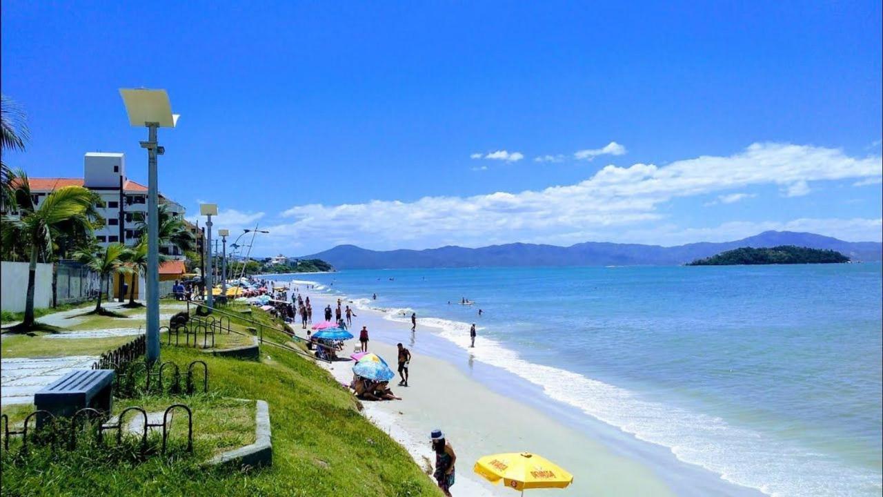 Apartamento Com Vista Do Mar Em Residencial Com Piscina Florianópolis Zewnętrze zdjęcie
