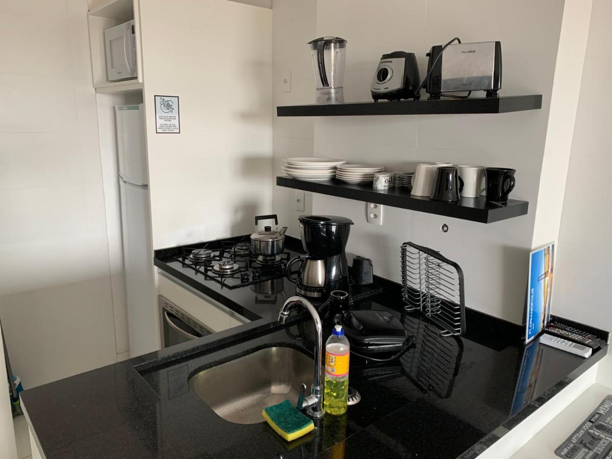 Apartamento Com Vista Do Mar Em Residencial Com Piscina Florianópolis Zewnętrze zdjęcie